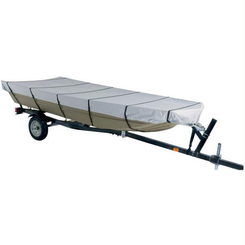 Dallas Manufacturing Co. 300D Jon Boat Cover - Model B - Fits 14' w-Beam Width to 70&quot;