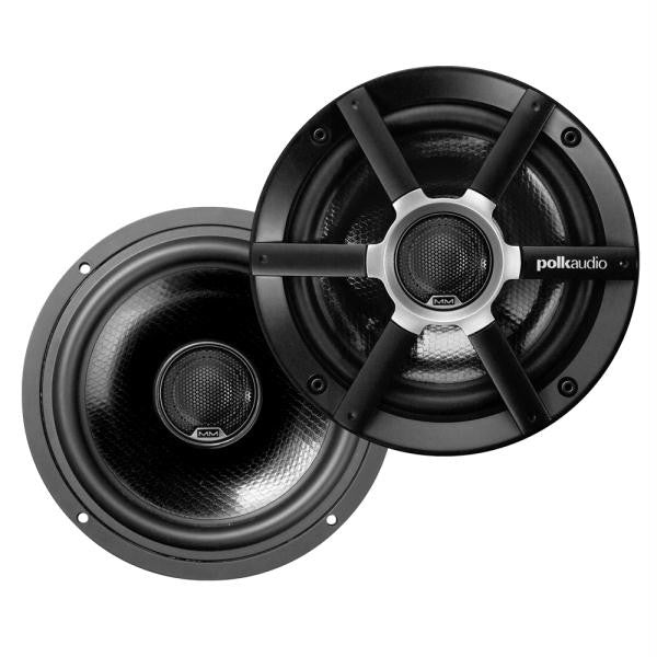 Polk Audio MM651UMBS 6.5&quot; Coaxial Speaker - (Pair)  Black-Silver