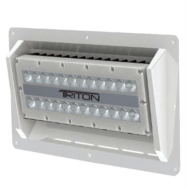 Lumitec Triton - High Power-Semi-Recessed Mount Flood Light - White Finish - White Non Dimming