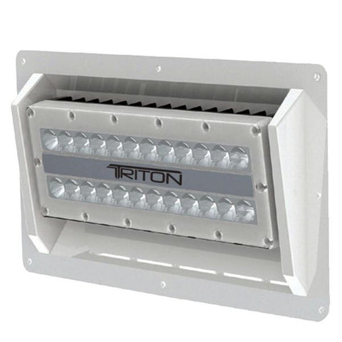 Lumitec Triton - High Power-Semi-Recessed Mount Flood Light - White Finish - White Non Dimming