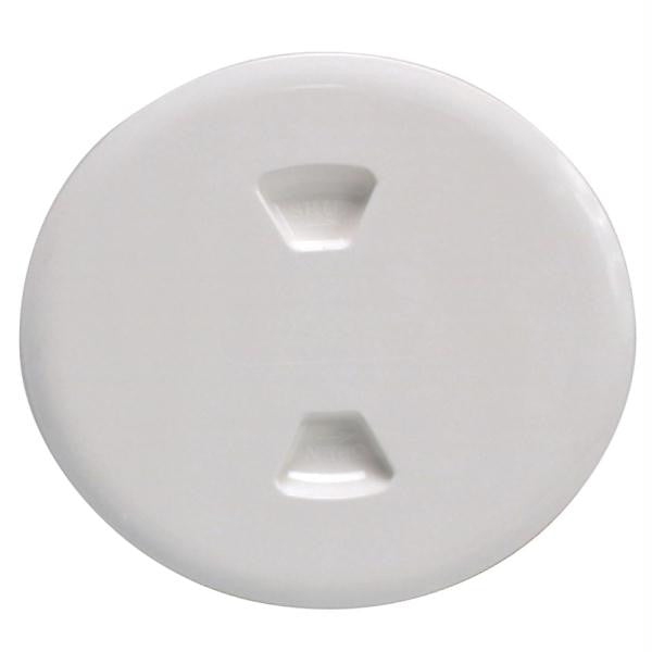 Beckson 5&quot; Twist-Out Deck Plate - White