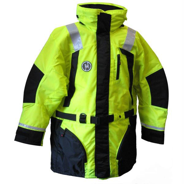 First Watch Hi-Vis Flotation Coat - Hi-Vis Yellow-Black - Medium