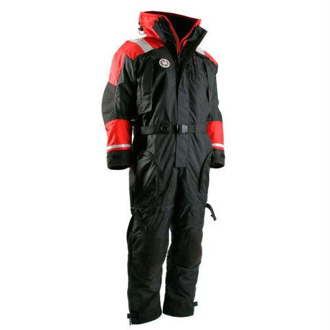 First Watch Anti-Exposure Suit - Black-Red - XX-Large