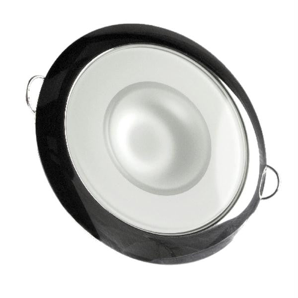 Lumitec Mirage - Flush Mount Down Light - Glass Finish-Polished SS Bezel - White Non Dimming