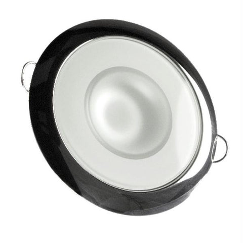 Lumitec Mirage - Flush Mount Down Light - Glass Finish-Polished SS Bezel - Warm White Dimming