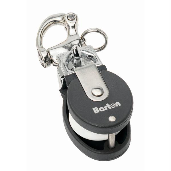 Barton Marine 90301 - Small Snatch Block w-Stainless Snap Shackle