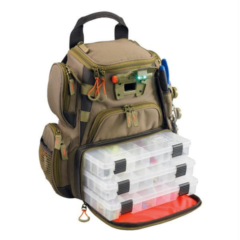 Wild River RECON Lighted Compact Tackle Backpack w-4 PT3500 Trays