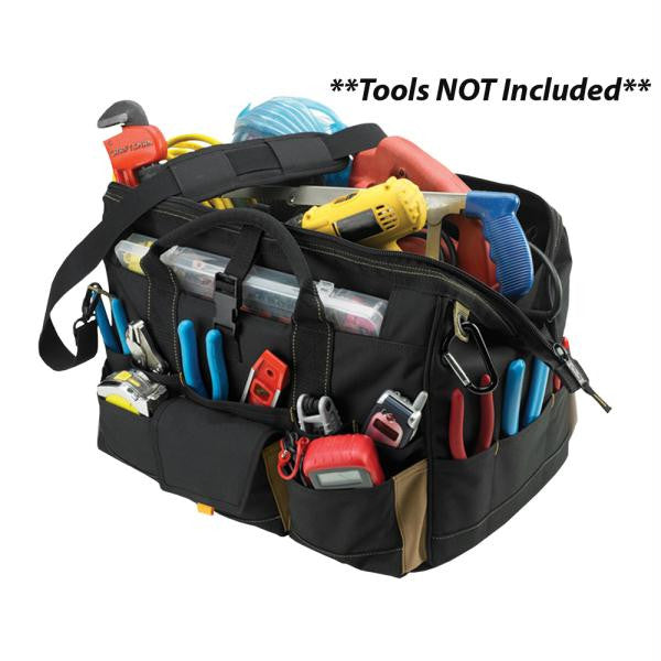 CLC 1535 18&quot; Tool Bag w- Top-Side Plastic Parts Tray