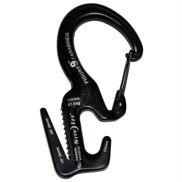 Nite Ize Figure 9 Carabiner Large - Black-Black Gates Single Pack