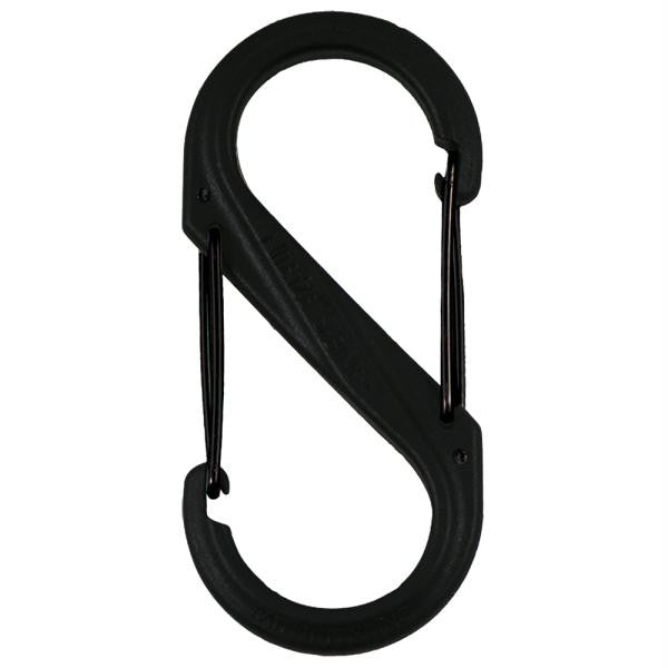 Nite Ize S-Biner Plastic Size #2 - Black-Black Gates