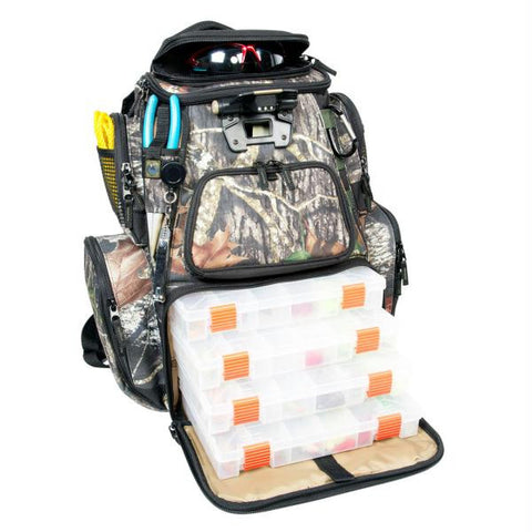 Wild River NOMAD Mossy Oak Tackle Tek Lighted Backpack w-4 PT3600 Trays