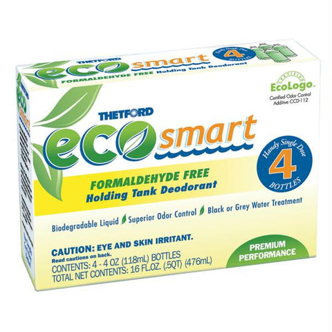 Thetford Eco-Smart Holding Tank Deodorant - Formaldehyde Free Formula - 4 oz. 4-Pack