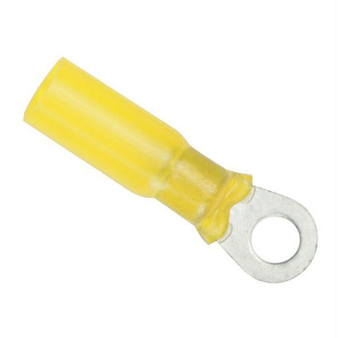 Ancor 12-10 Gauge - 1-4&quot; Heat Shrink Ring Terminal - 100-Pack