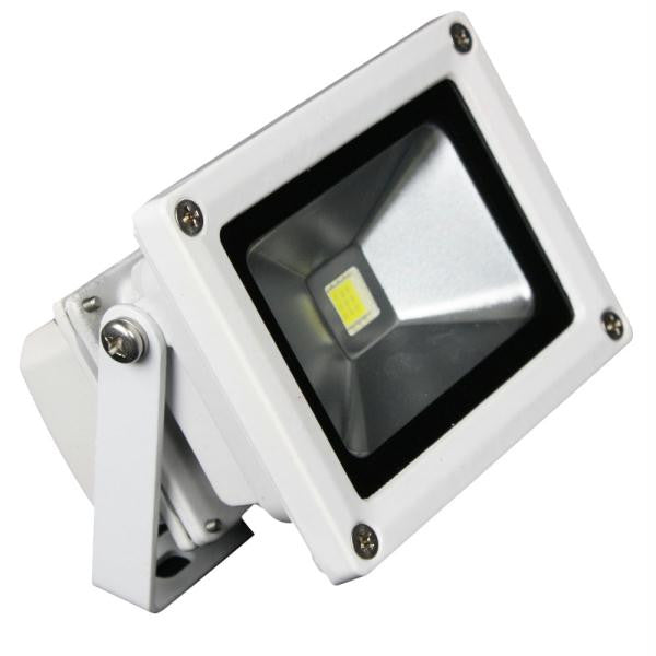 Lunasea Outdoor LED Flood Light - 12V-10W-900 Lumens - Cool White