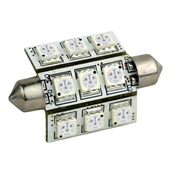 Lunasea LED Navigation Light - 42mm Festoon - 8-30VDC - White