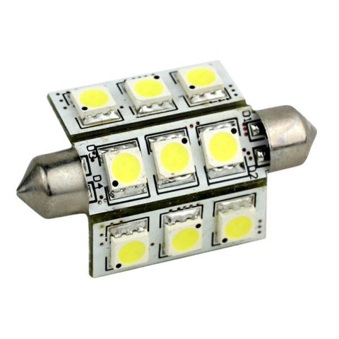 Lunasea 3-Sided 9 LED Festoon - 10-30VDC-2W-141 Lumens - Warm White