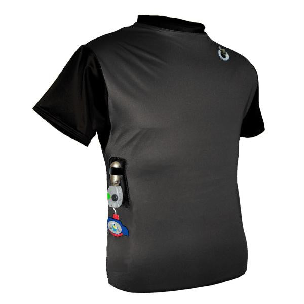 Float Tech Quatic Inflatable Rash Guard - Black - Size XL