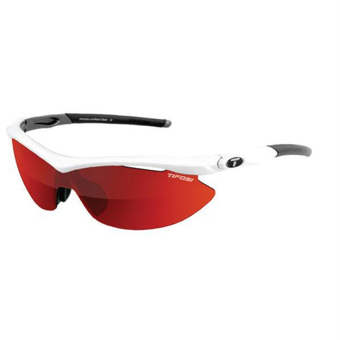 Tifosi Slip Interchangeable Lens Sunglasses - Clarion Mirror Collection - White-Gunmetal