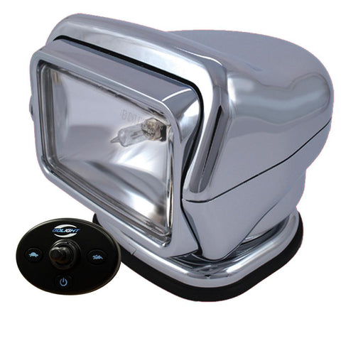 Golight HID Stryker Searchlight w-Wired Dash Remote - Permanent Mount - Chrome