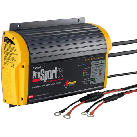 ProMariner ProSport 12 Gen 3 Heavy Duty Recreational Series On-Board Marine Battery Charger - 12 Amp - 2 Bank