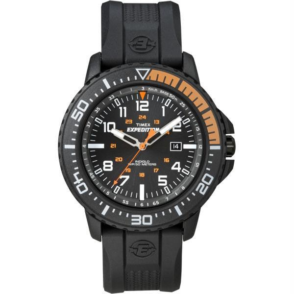 Timex Expedition Uplander Watch - Black Dial-Black Nylon Strap