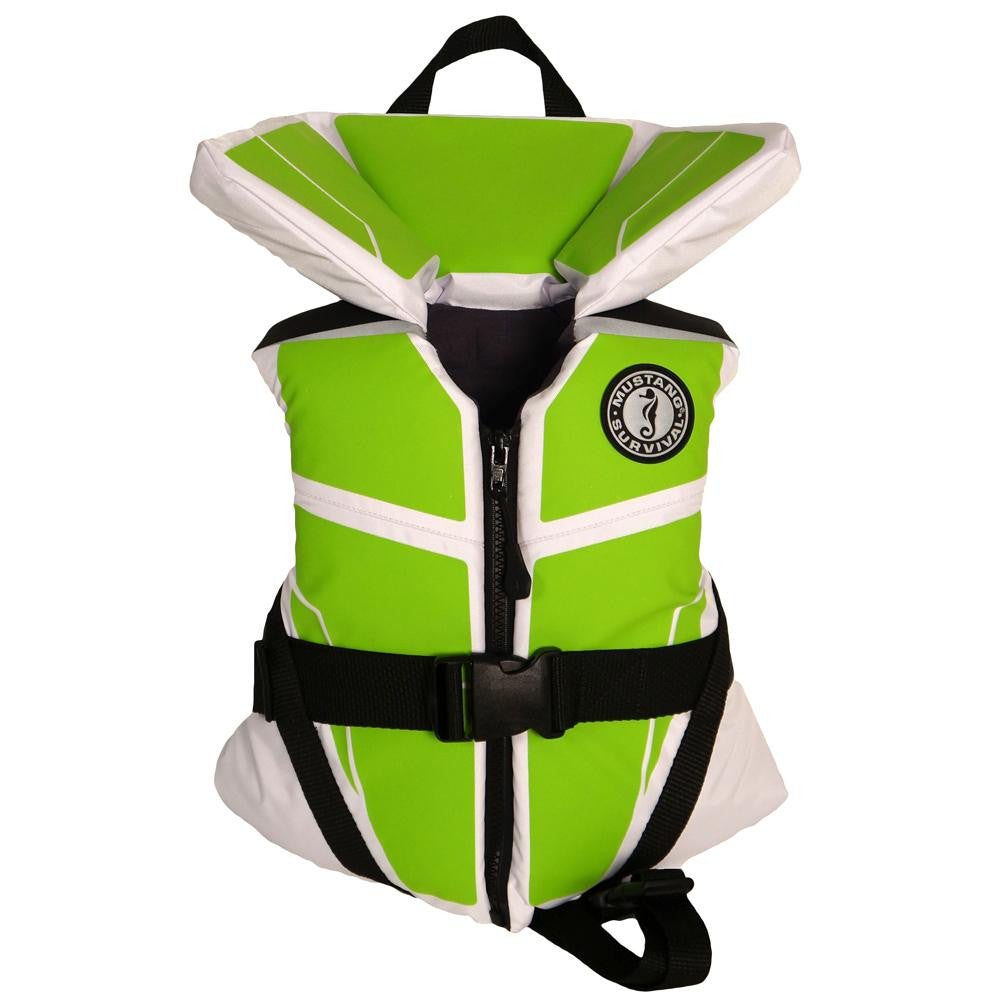 Mustang Lil' Legends 100 Infant Vest - 0-30lbs - Green Apple-White