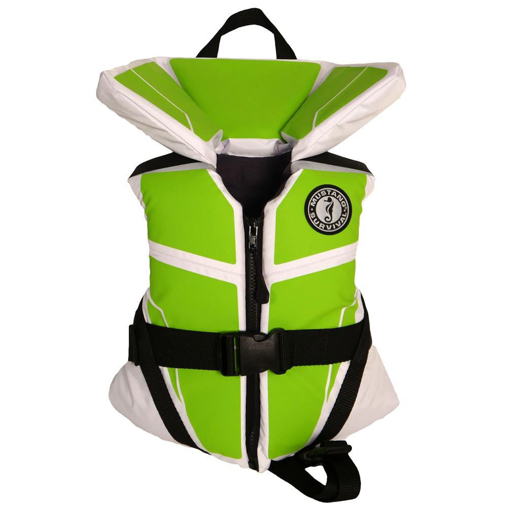Mustang Lil' Legends 100 Child Vest - 30-50lbs - Green Apple-White
