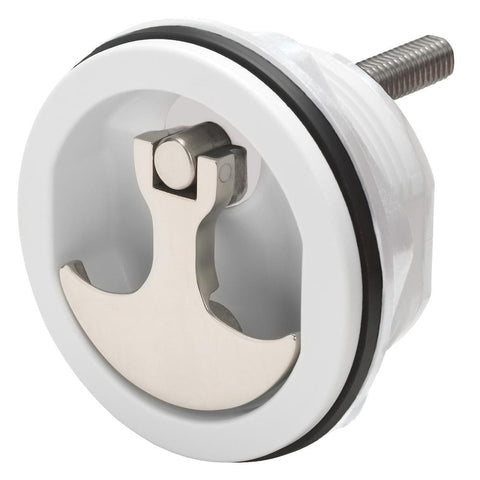 Whitecap Compression Handle - Nylon White-Stainless Steel - Non-Locking
