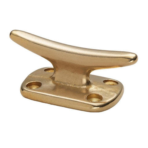 Whitecap Fender Cleat - Polished Brass - 2&quot;