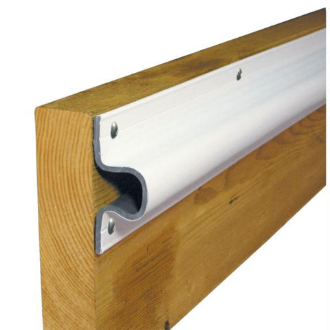 Dock Edge &quot;C&quot; Guard PVC Dock Profile - (4) 6' Sections - White