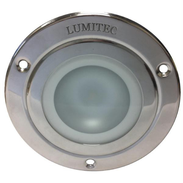 Lumitec Shadow - Flush Mount Down Light - Polished SS Finish - 4-Color White-Red-Blue-Purple Non Dimming