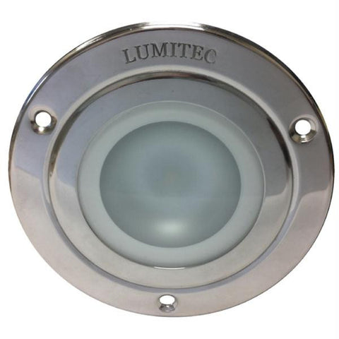 Lumitec Shadow - Flush Mount Down Light - Polished SS Finish - 4-Color White-Red-Blue-Purple Non Dimming