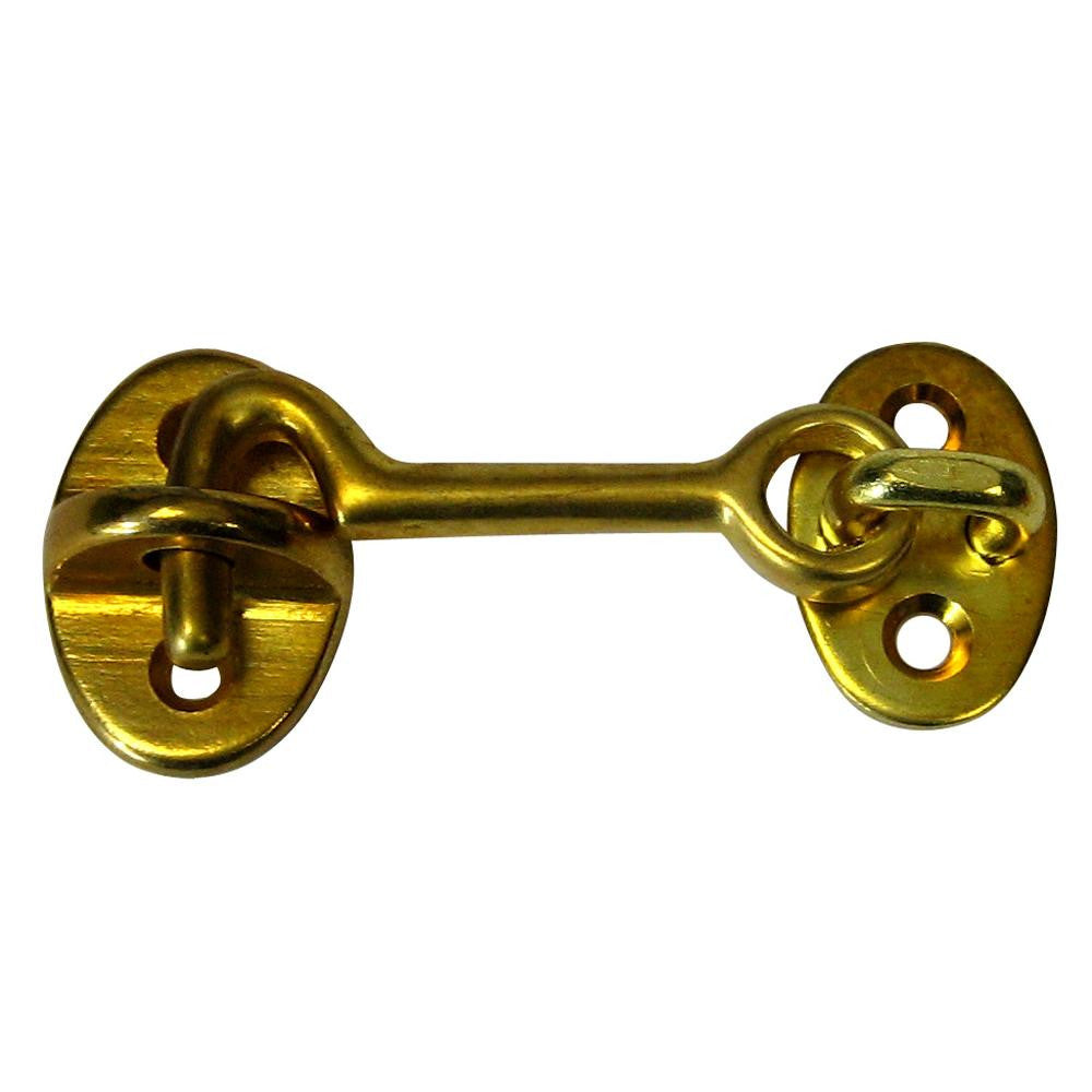 Whitecap Cabin Door Hook - Polished Brass - 2&quot;