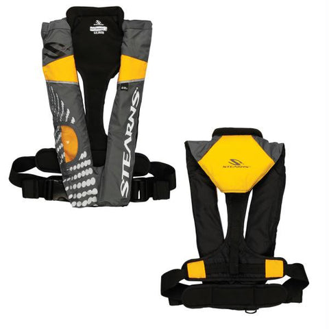 Stearns 1493 A-M - 33g Auto-Manual Inflatable PFD - Gold-Grey