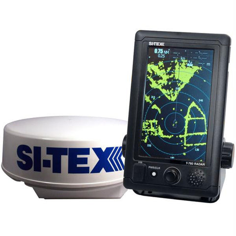 SI-TEX T-760 Compact Color Radar w-4kW 18&quot; Dome - 7&quot; Touchscreen