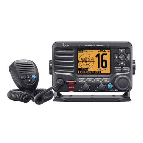 Icom M506 VHF Fixed Mount w-Front Mic & NMEA 0183-2000&reg; - Black