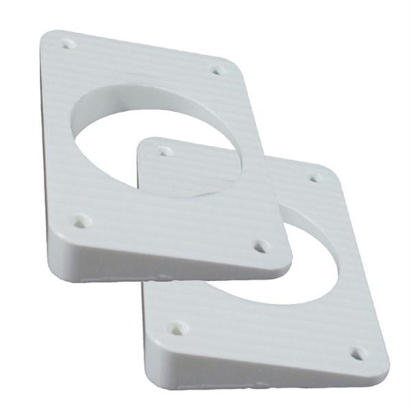 TACO Wedge Plates f-Grand Slam Outriggers - White