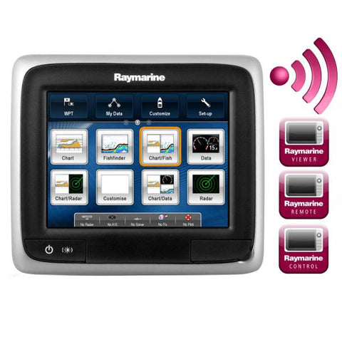 Raymarine a65 5.7&quot; MFD Touchscreen Display w-Wi-Fi - Lighthouse Navigation Charts - NOAA Vector