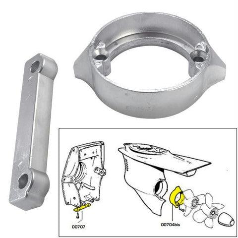 Tecnoseal Anode Kit w-Hardware - Volvo Duo-Prop 280 - Zinc