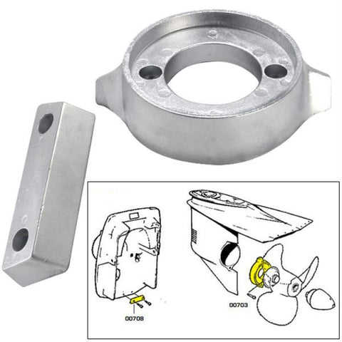 Tecnoseal Anode Kit w-Hardware - Volvo 290 - Zinc