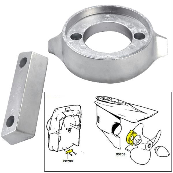 Tecnoseal Anode Kit w-Hardware - Volvo 290 - Magnesium