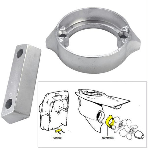 Tecnoseal Anode Kit w-Hardware - Volvo Duo-Prop 290 - Aluminum