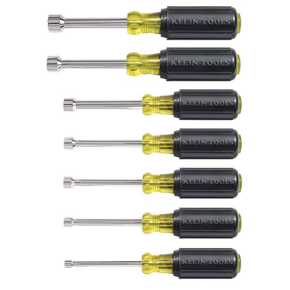 Klein Tools 7-Piece Nut Driver Set - 3&quot; Shafts