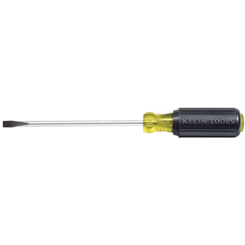 Klein Tools 1-4&quot; Cabinet-Tip Screwdriver - 6&quot; Heavy-Duty Round-Shank