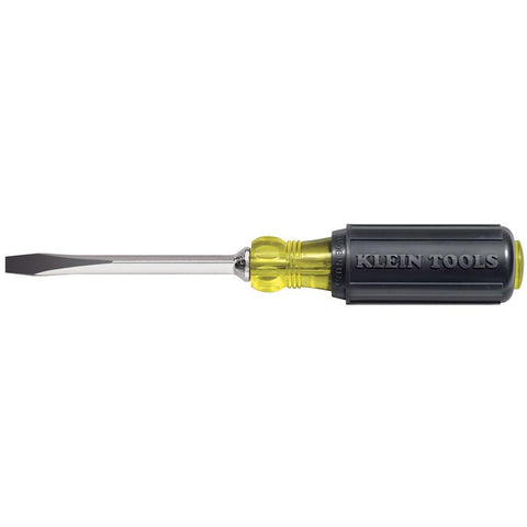 Klein Tools 1-4&quot; Keystone-Tip Screwdriver - 4&quot; Heavy-Duty Square-Shank