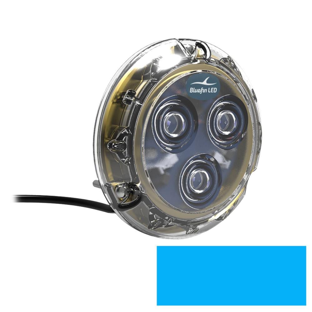 Bluefin LED Piranha P3 Surface Mount Underwater LED Light - 1100 Lumens - Topaz Blue