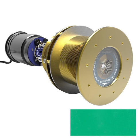 Bluefin LED Great White GW16 Thru-Hull Underwater LED Light - 5600 Lumens - Emerald Green