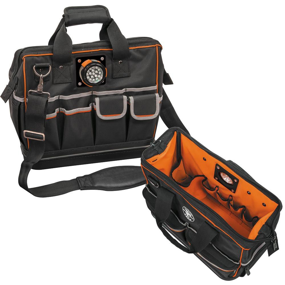 Klein Tools Tradesman Pro Organizer Lighted Tool Bag