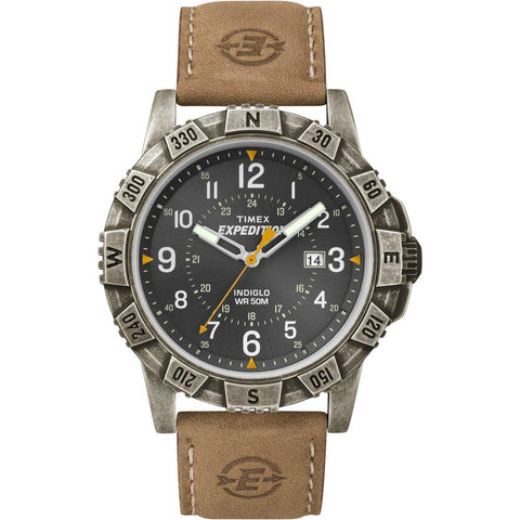 Timex Expedition Rugged Metal Field Watch - Black-Tan