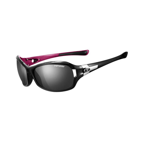 Tifosi Dea SL Polarized Single Lens Sunglasses - Gloss Black-Pink